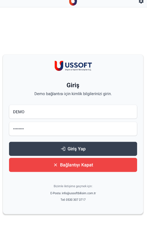 Kullanıcı Giriş Ekranı